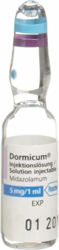 DORMICUM 5 mg/ml i.v., i.m., rectale 10 amp 1 ml