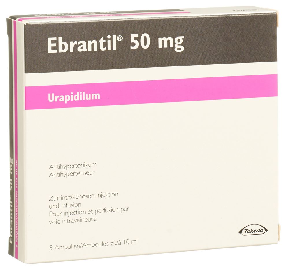 EBRANTIL sol inj 50 mg/10ml 5 amp 10 ml