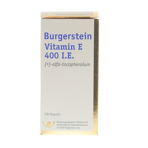 BURGERSTEIN Vitamin E caps moll 400 UI bte 100 pce