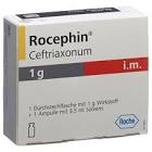 ROCEPHIN pdr + sol pour inj 1 g i.m. flac