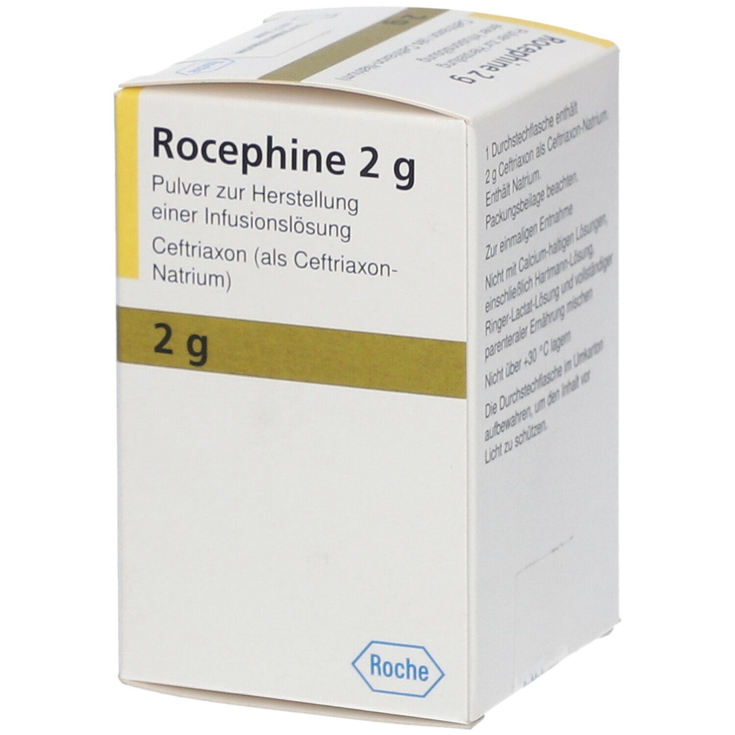 ROCEPHIN pdr sol inf 2 g i.v. flac