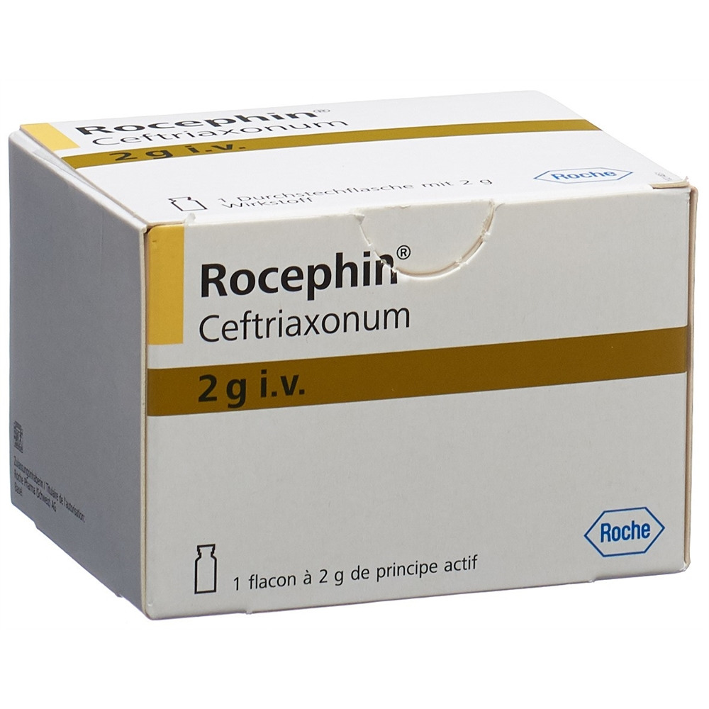 ROCEPHIN pdr sol inf 2 g i.v. flac