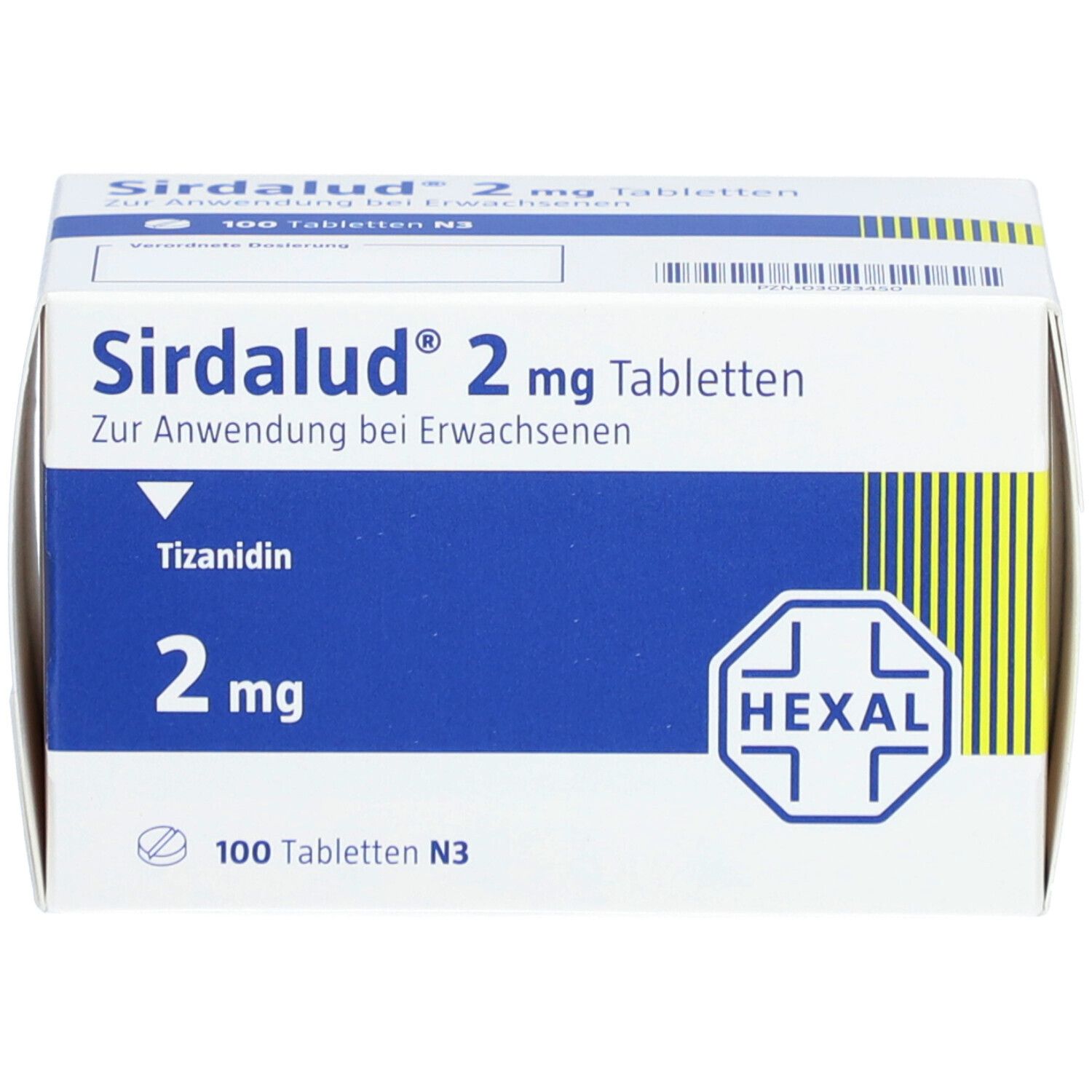 SIRDALUD cpr 2 mg 100 pce
