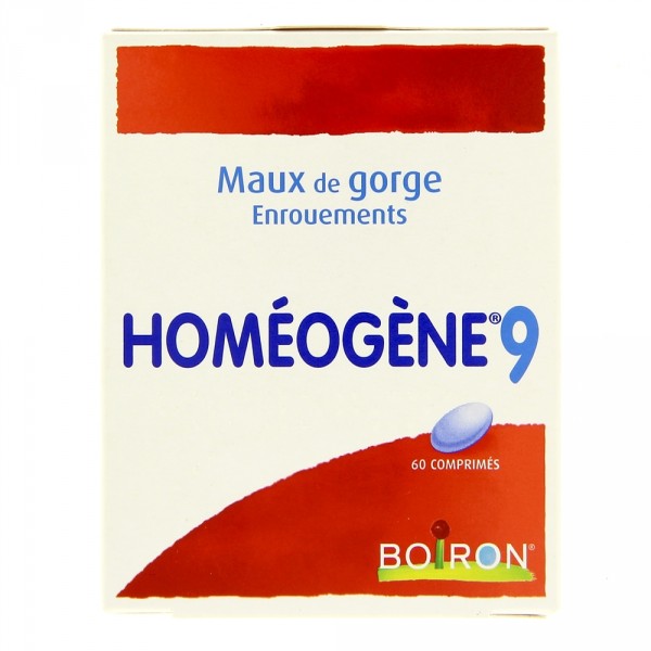 HOMEOGENE Boiron no 9 cpr 60 pce