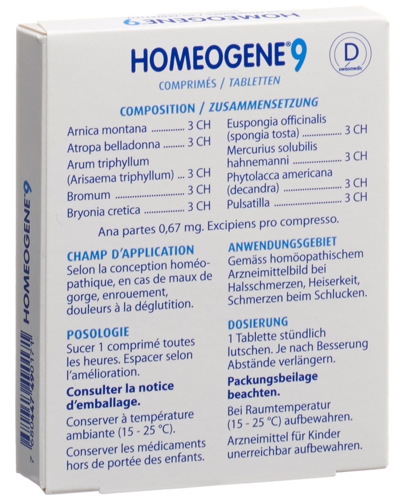 Homeogene 9, comprimés