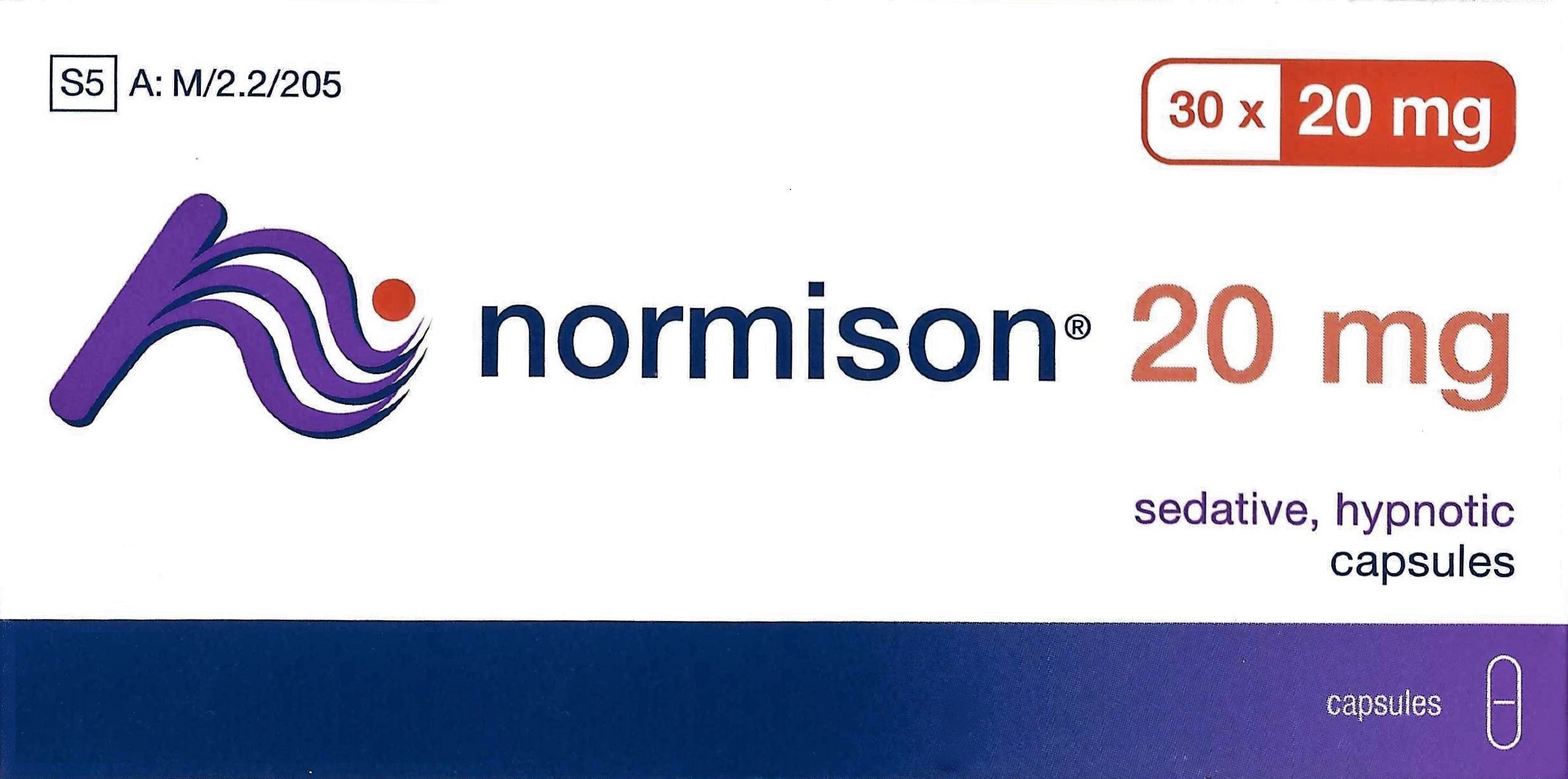 NORMISON caps moll 20 mg 30 pce