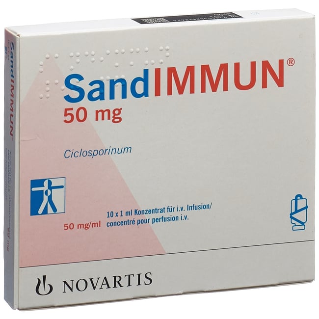 SANDIMMUN conc perf 50 mg/ml 10 amp 1 ml