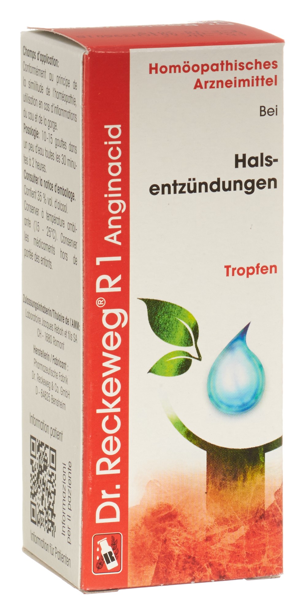 RECKEWEG R1 Anginacid gouttes fl 50 ml