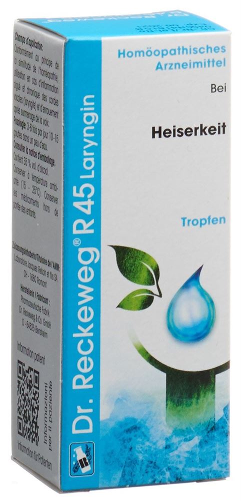 Dr. Reckeweg R 45 Laryngin, gouttes buvables