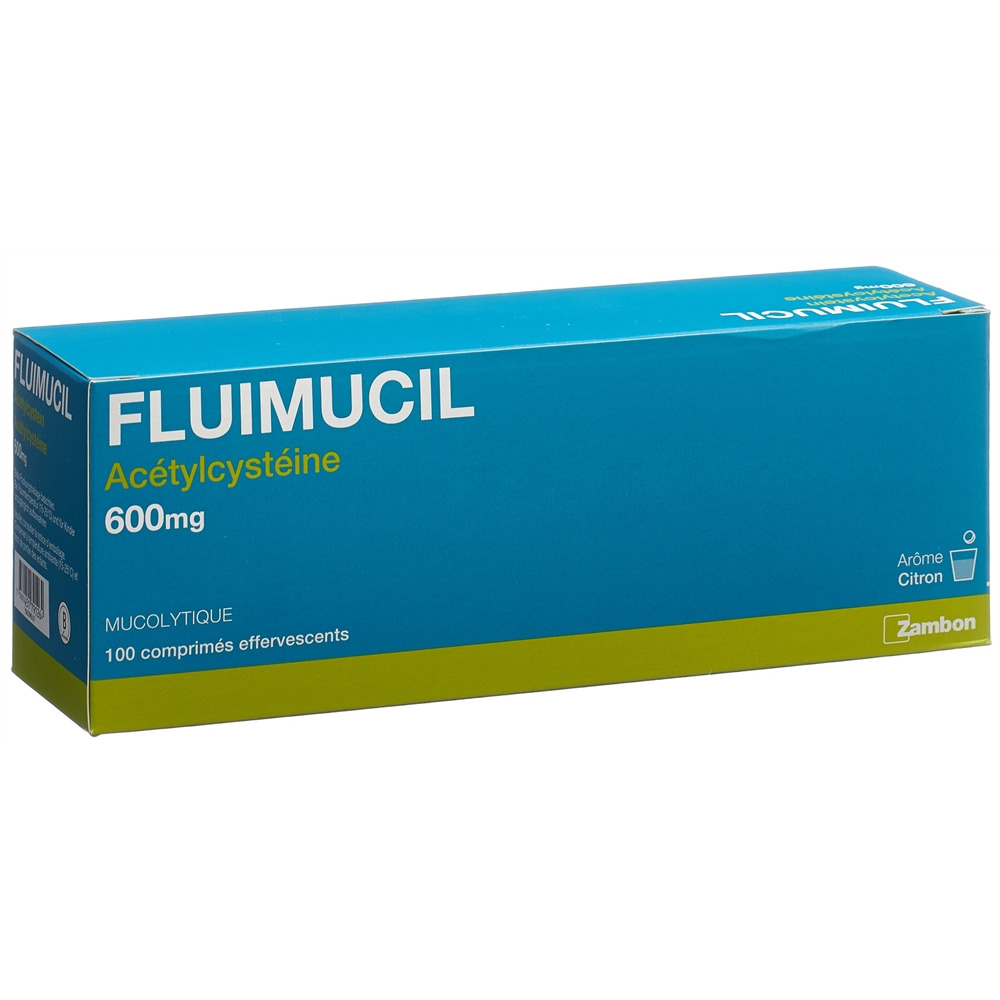 FLUIMUCIL cpr eff 600 mg adult citron 100 pce