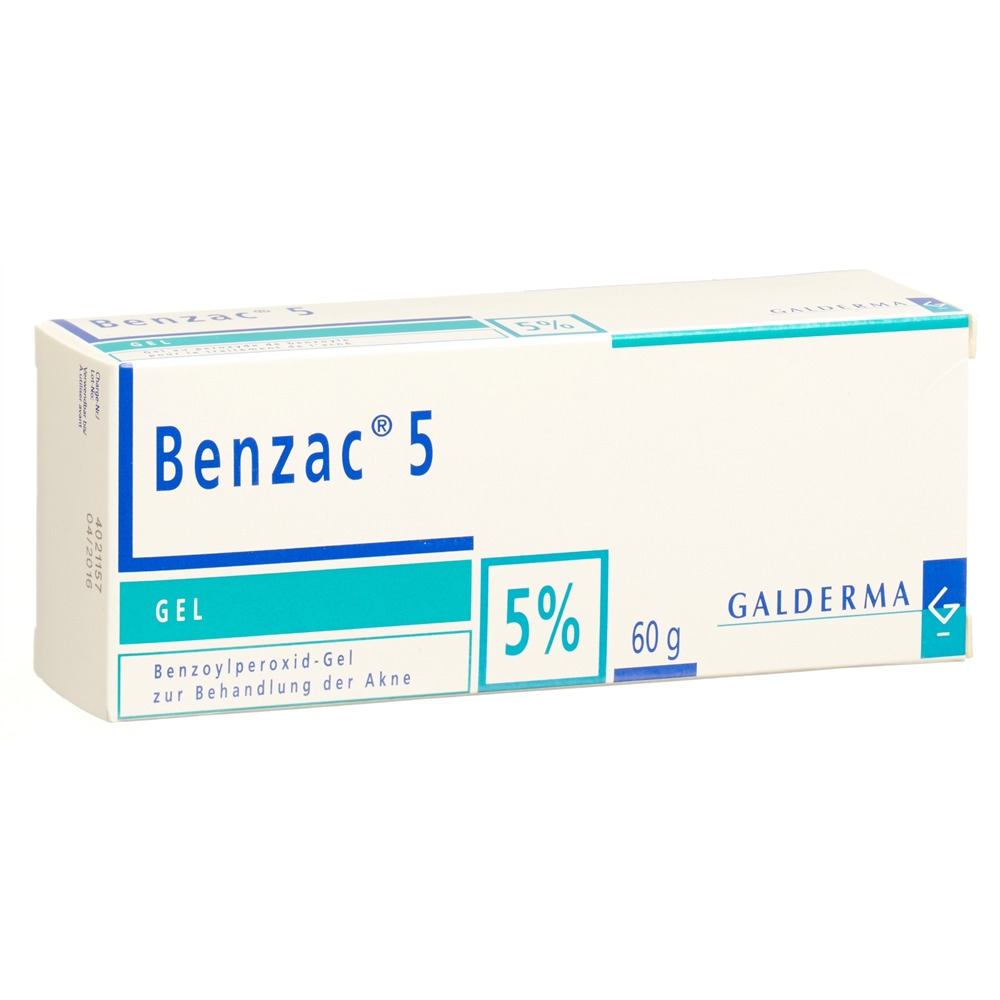 BENZAC 5 gel 50 mg/g tb 60 g