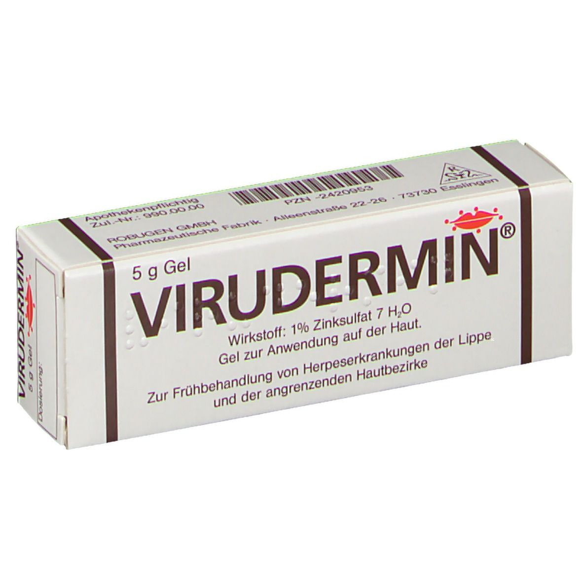 VIRUDERMIN gel tb 5 g
