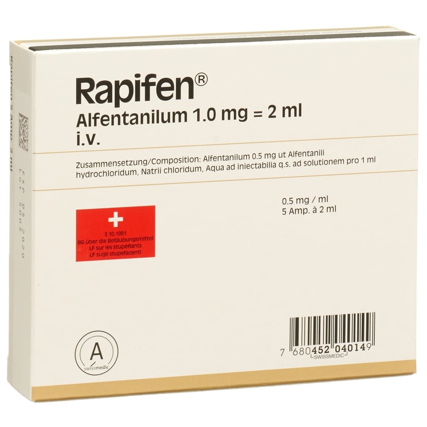 RAPIFEN sol inj 1 mg/2ml 5 amp 2 ml