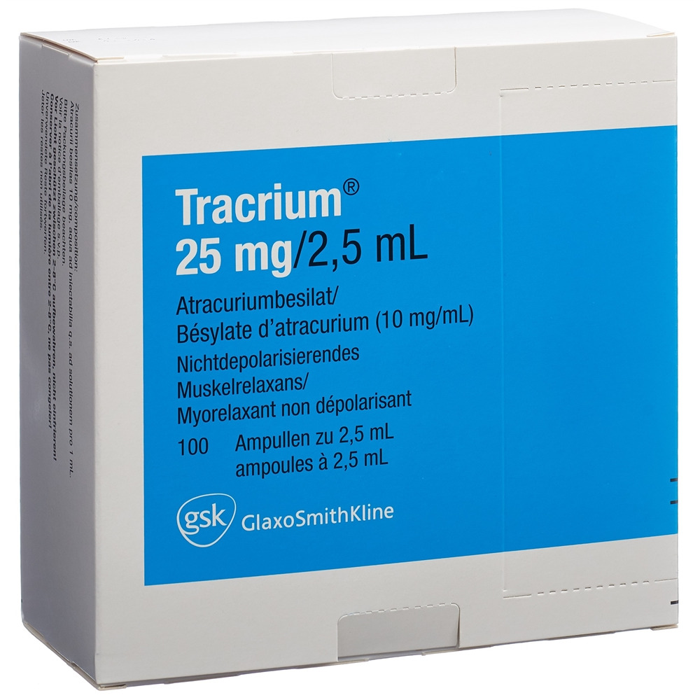 TRACRIUM sol inj 25 mg/2.5ml 100 amp 2.5 ml