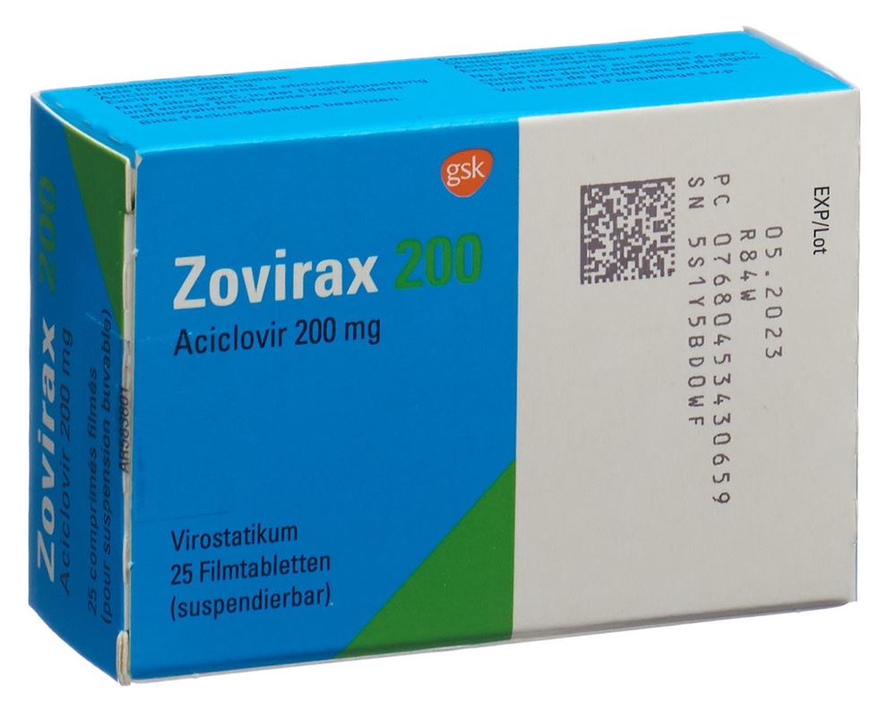 Zovirax 200 mg, Filmtabletten (suspendierbar)