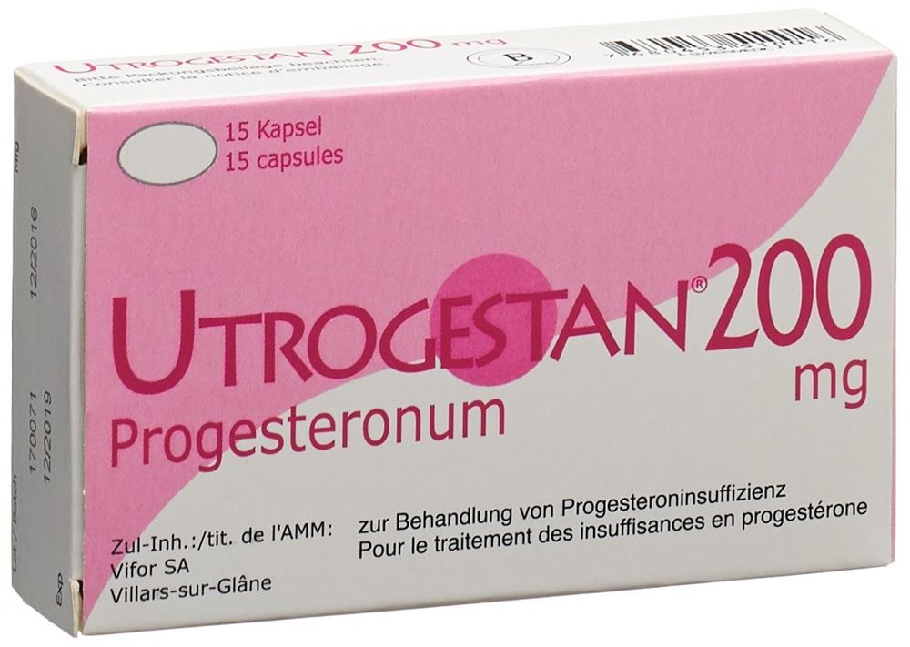 UTROGESTAN 200 mg caps moll 15 pce