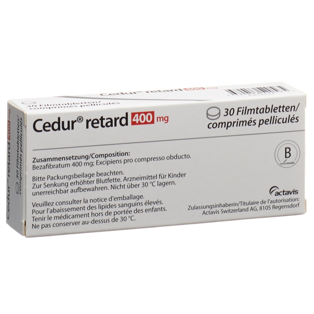 CEDUR retard cpr pell ret 400 mg 30 pce