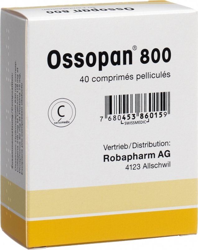 OSSOPAN cpr pell 830 mg 40 pce
