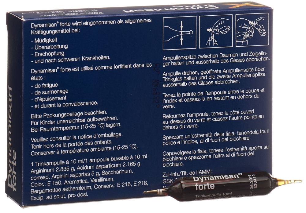 Dynamisan forte, ampoules buvables