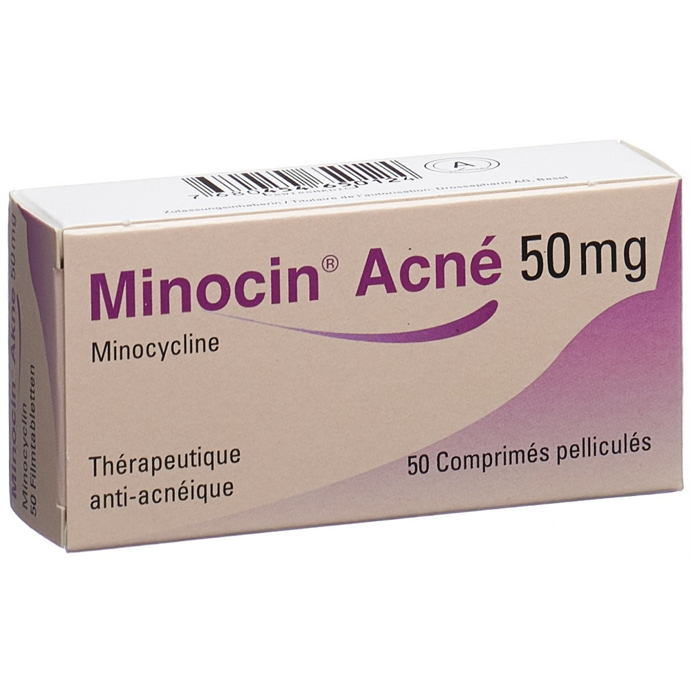 MINOCIN Acné cpr pell 50 mg 50 pce