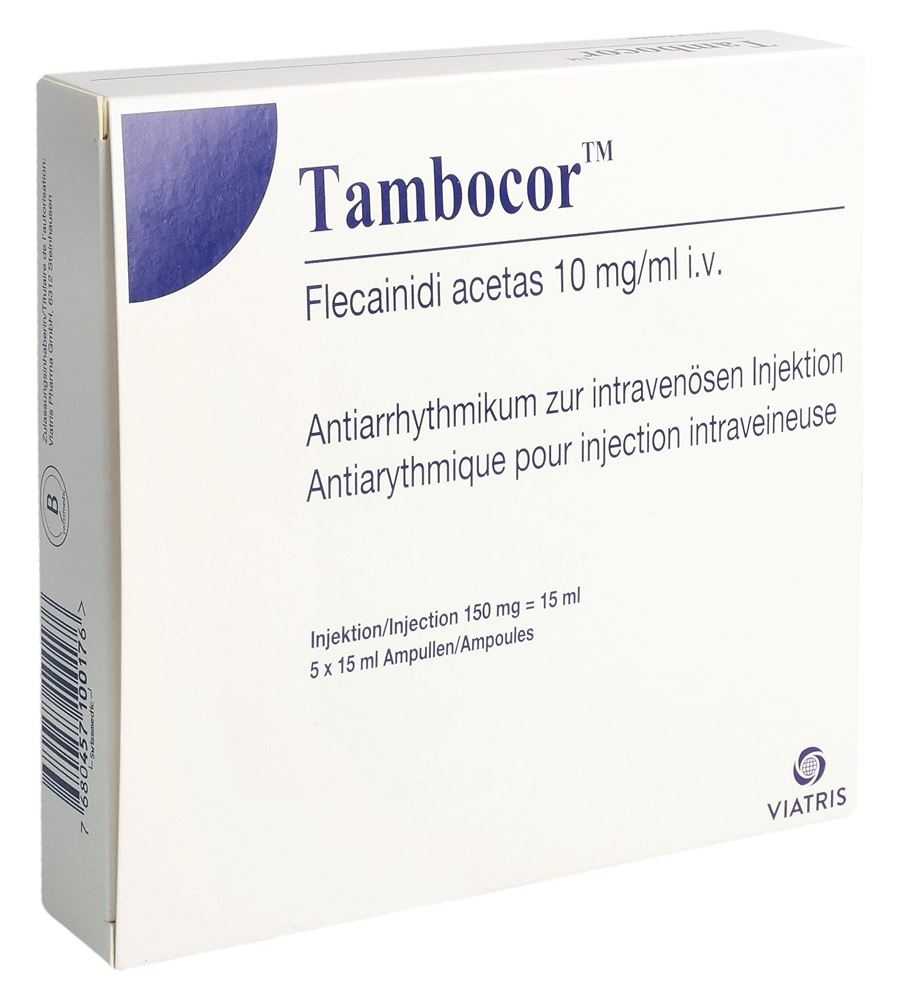 TAMBOCOR sol inj 150 mg/15ml 5 amp 15 ml