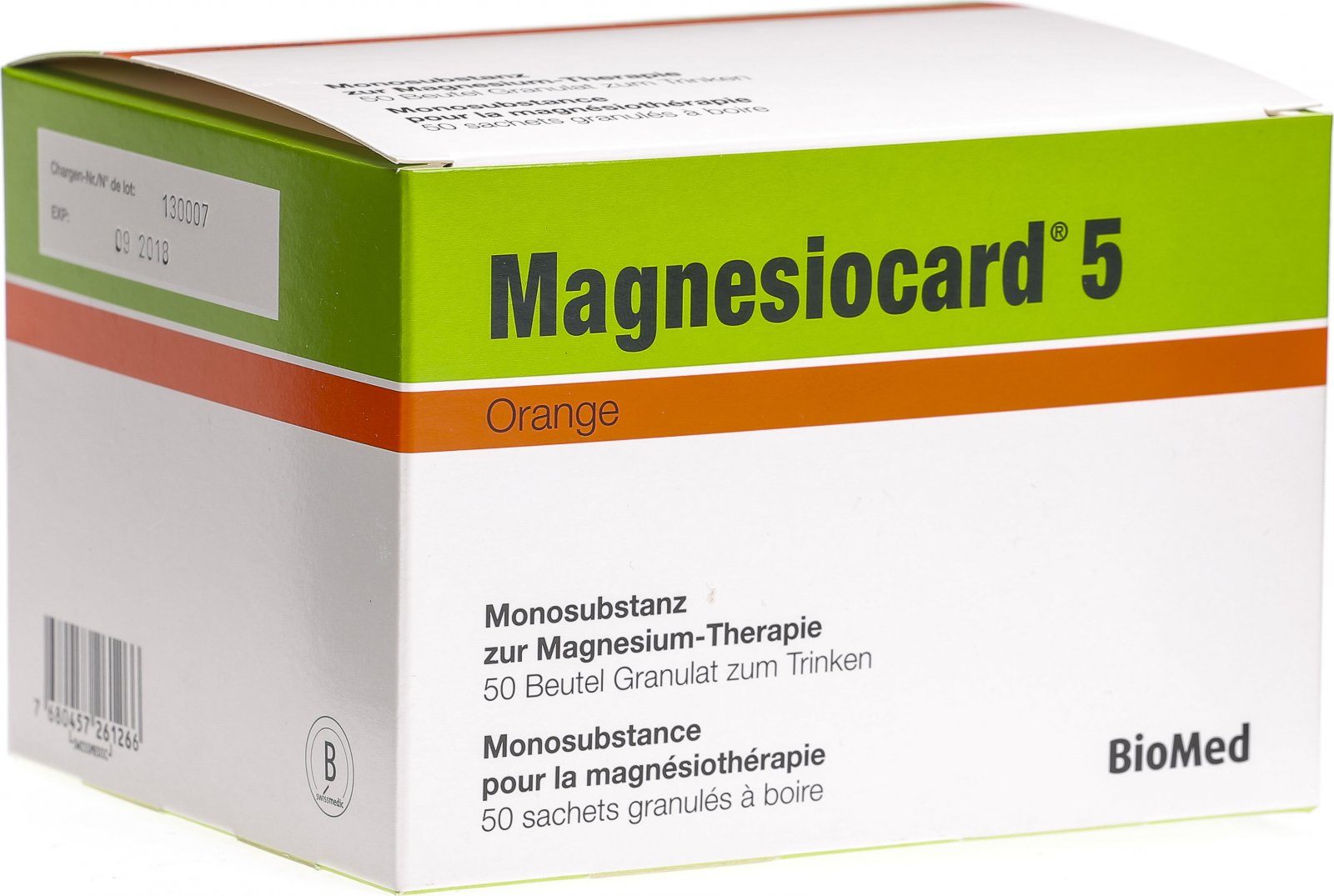 MAGNESIOCARD gran 5 mmol orange sach 50 pce