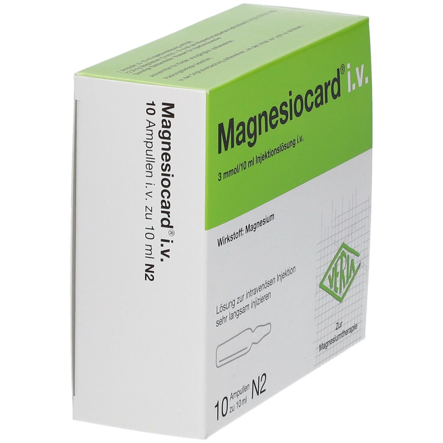 MAGNESIOCARD sol inj 3 mmol/10ml i.v. 10 amp 10 ml