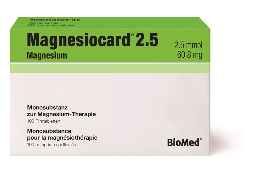 MAGNESIOCARD cpr pell 2.5 mmol 100 pce