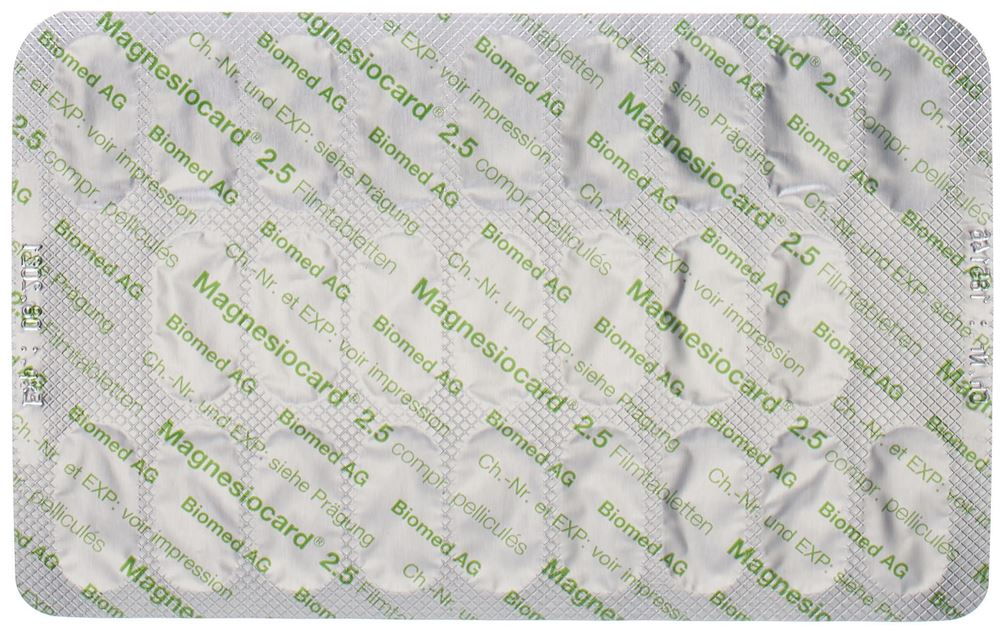 MAGNESIOCARD cpr pell 2.5 mmol 100 pce