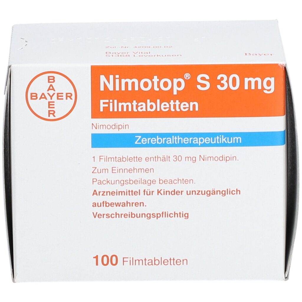 NIMOTOP cpr laqué 30 mg 100 pce