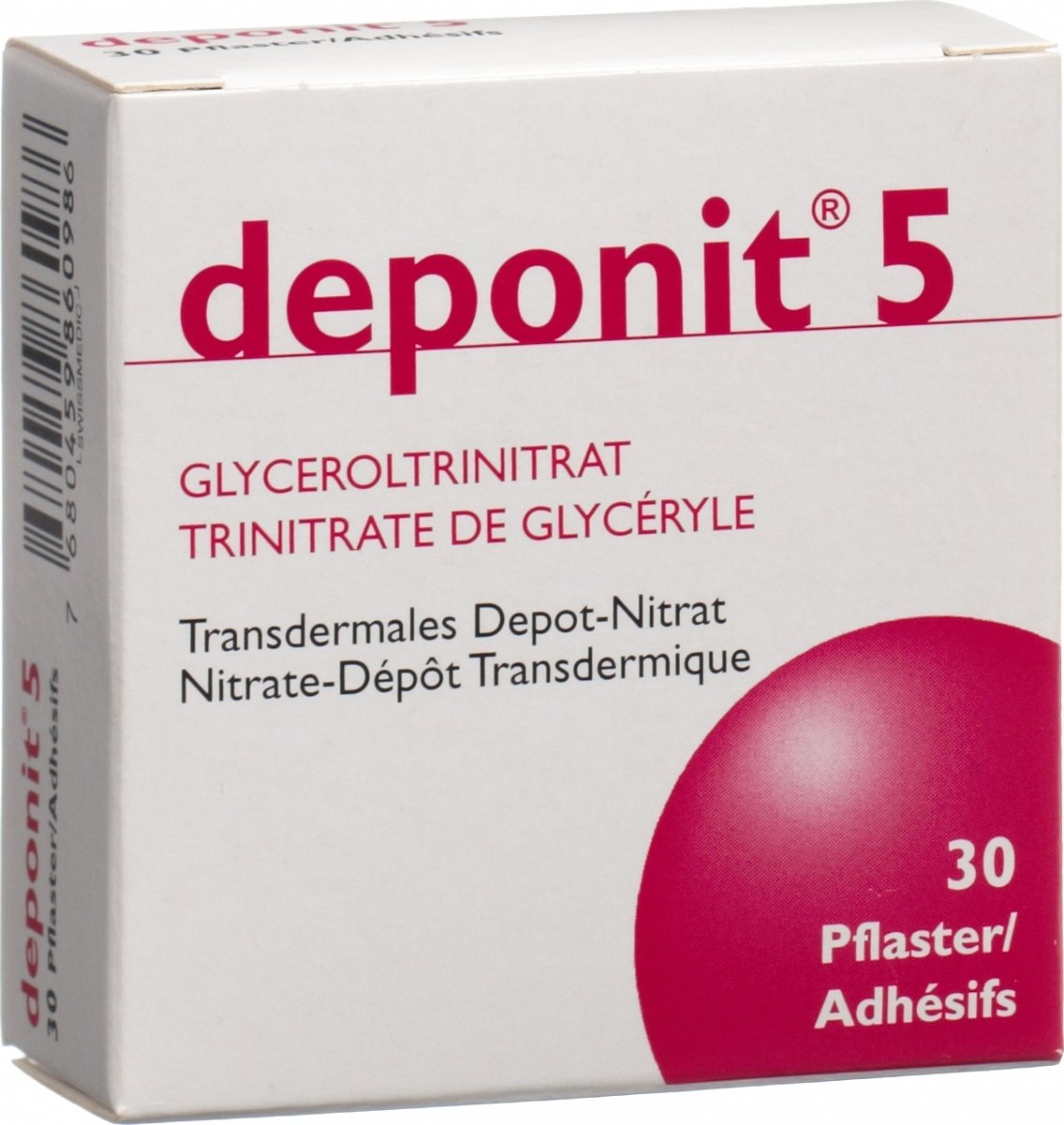 DEPONIT 5 patch mat 5 mg/24h 100 pce