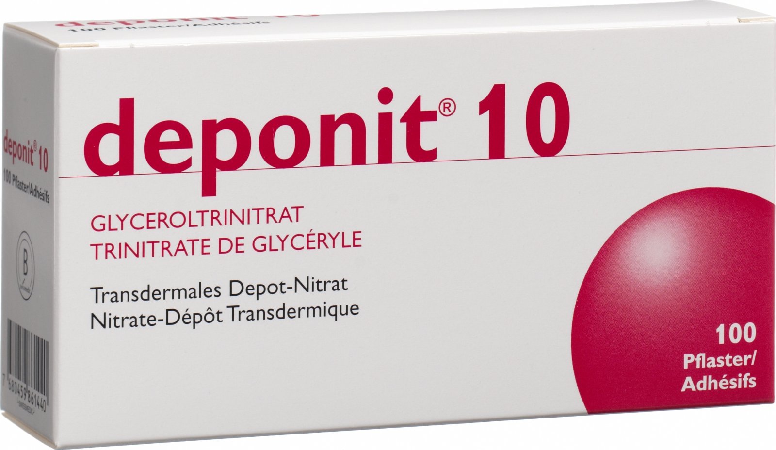 DEPONIT 10 patch mat 10 mg/24h 30 pce