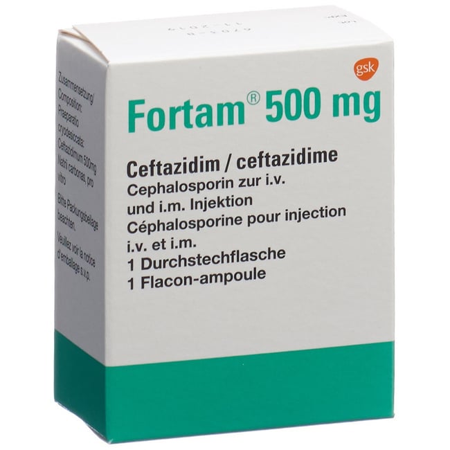 FORTAM subst sèche 500 mg flac