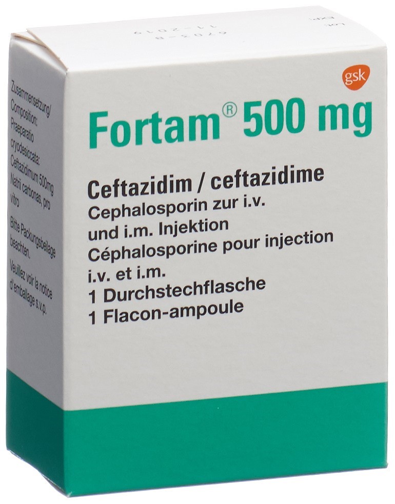 FORTAM subst sèche 500 mg flac