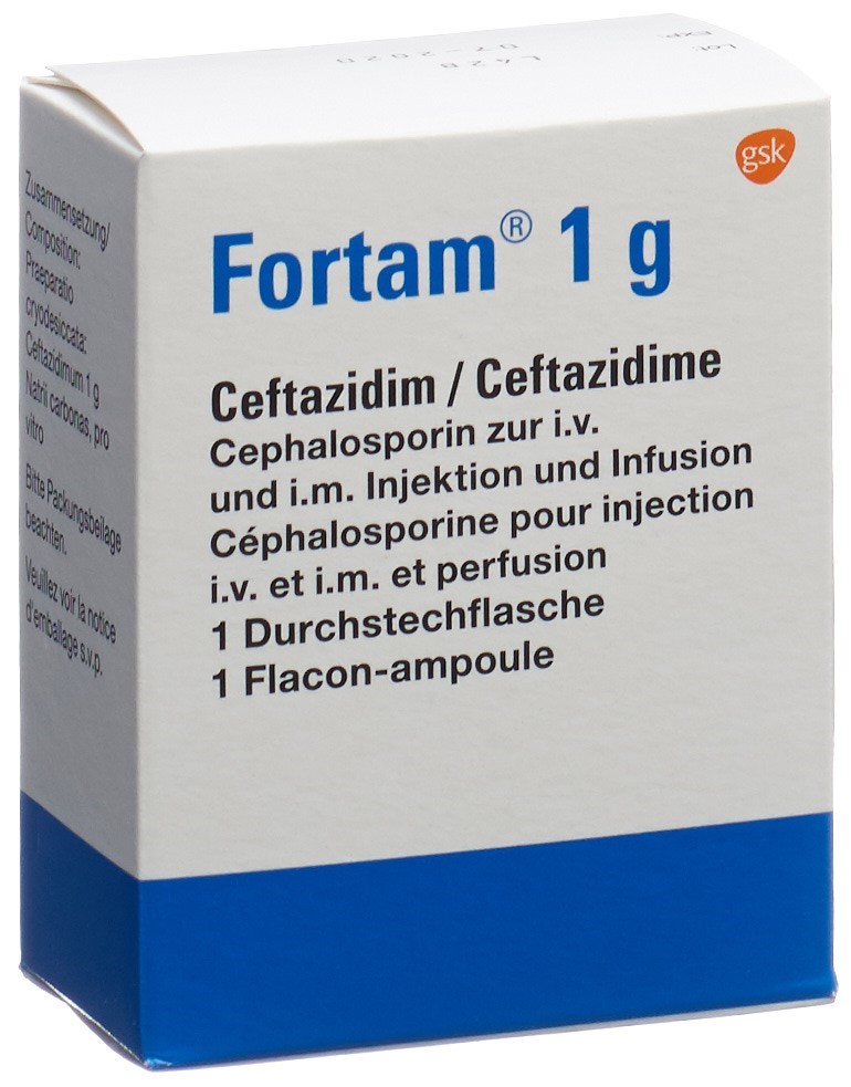 Fortam 1 g, Pulver zur Herstellung einer Injektions- oder Infusionslösung