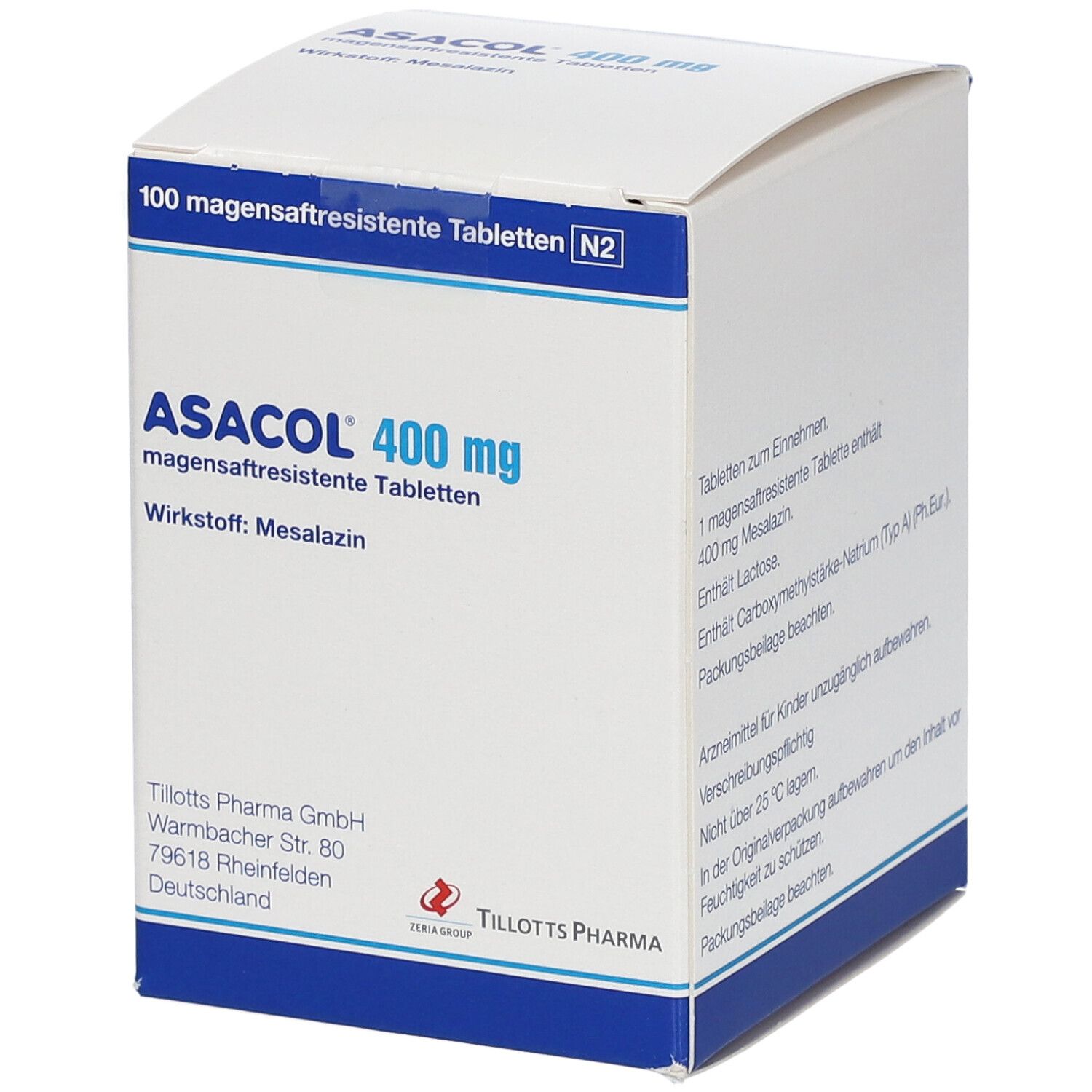 ASACOL cpr pell 400 mg 100 pce