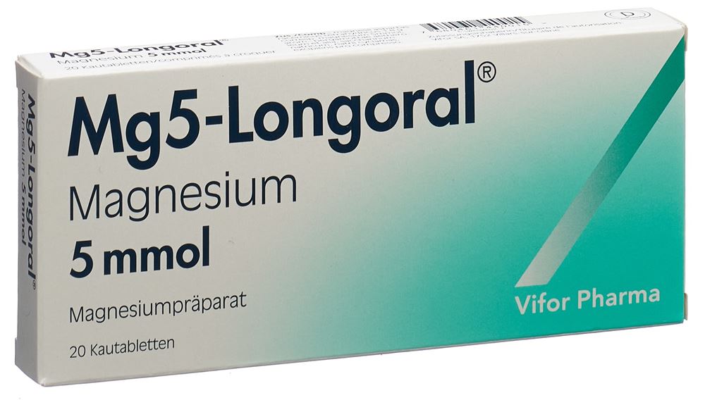 MG5-LONGORAL cpr croquer 5 mmol 20 pce