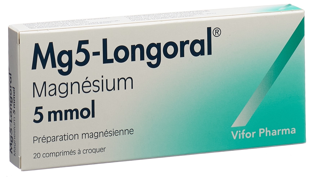 MG5-LONGORAL cpr croquer 5 mmol 20 pce