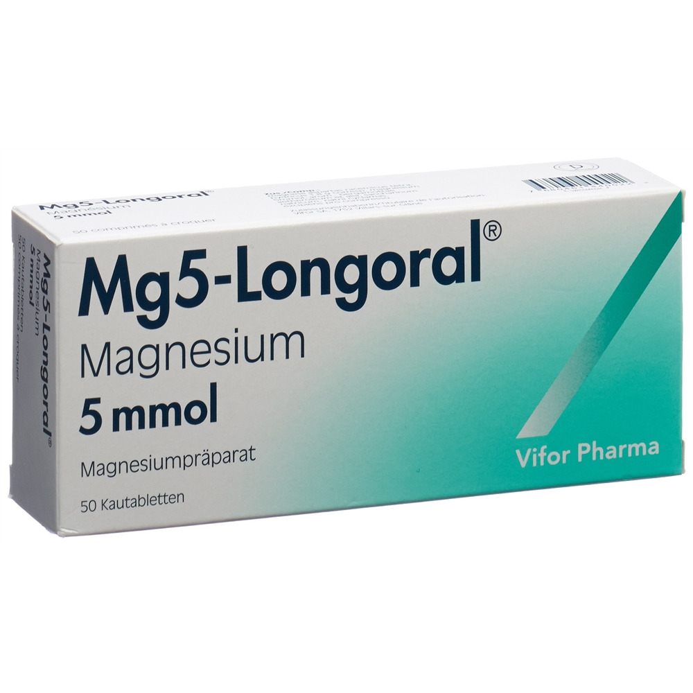 MG5-LONGORAL cpr croquer 5 mmol 50 pce
