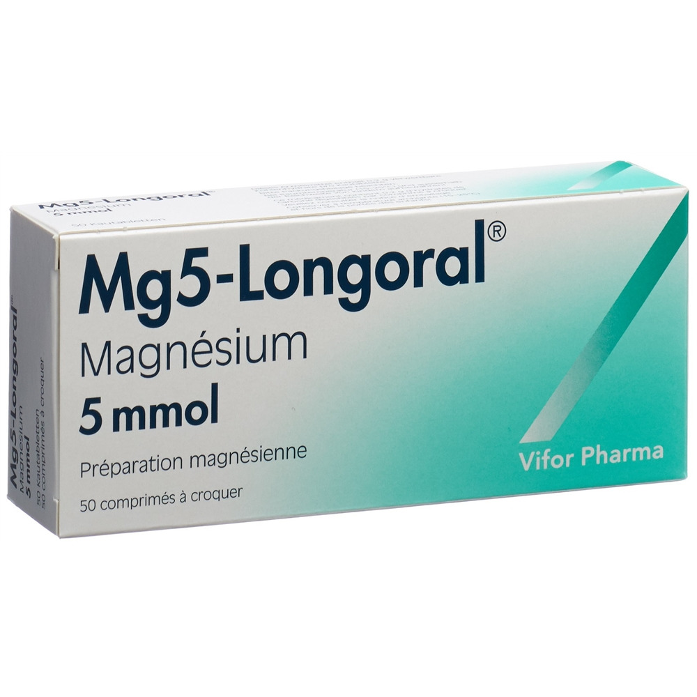 MG5-LONGORAL cpr croquer 5 mmol 50 pce