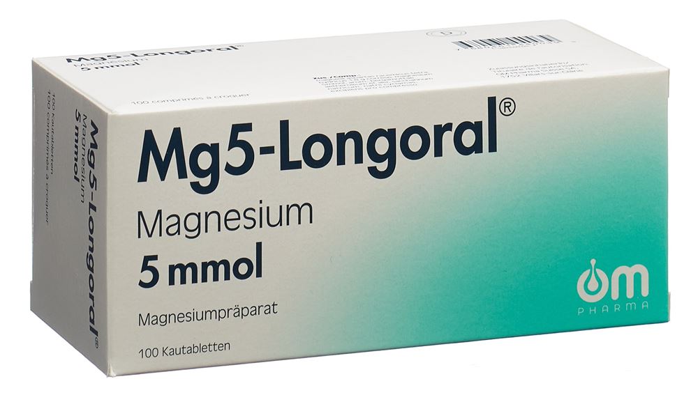 MG5-LONGORAL cpr croquer 5 mmol 100 pce