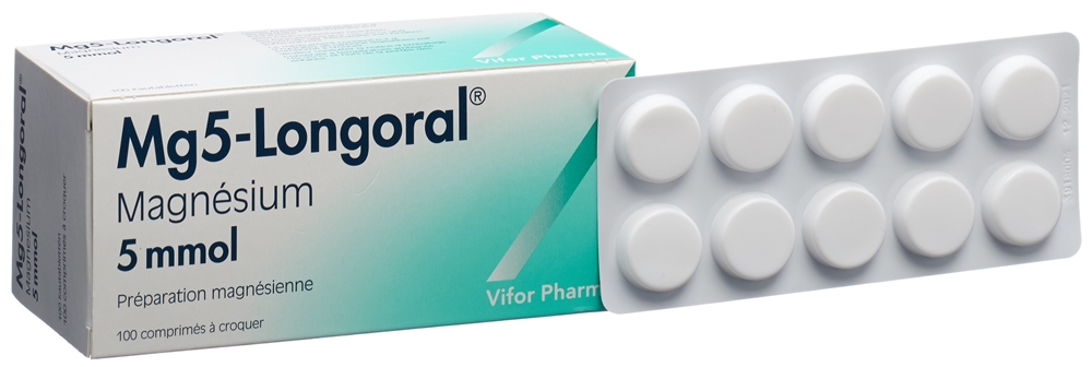 MG5-LONGORAL cpr croquer 5 mmol 100 pce