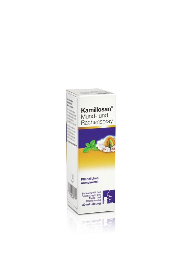 Kamillosan Spray buccal et pharyngé, Solution pour pulvérisation buccale