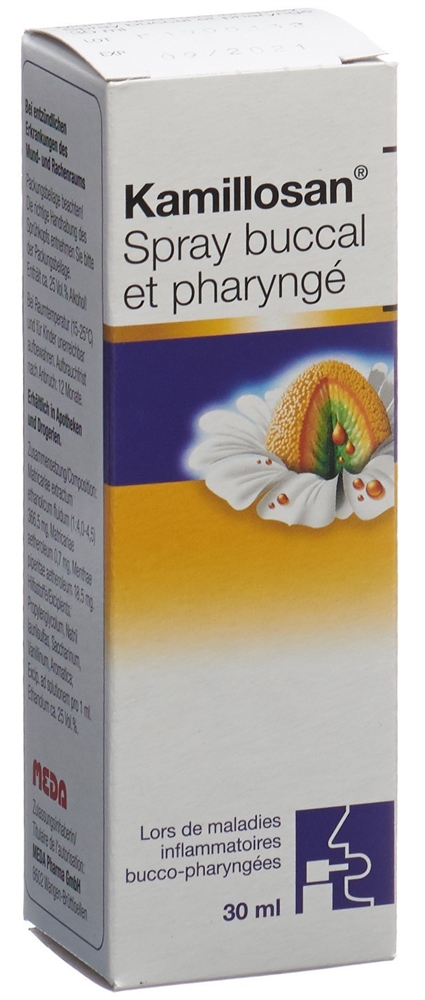 Kamillosan Spray buccal et pharyngé, Solution pour pulvérisation buccale
