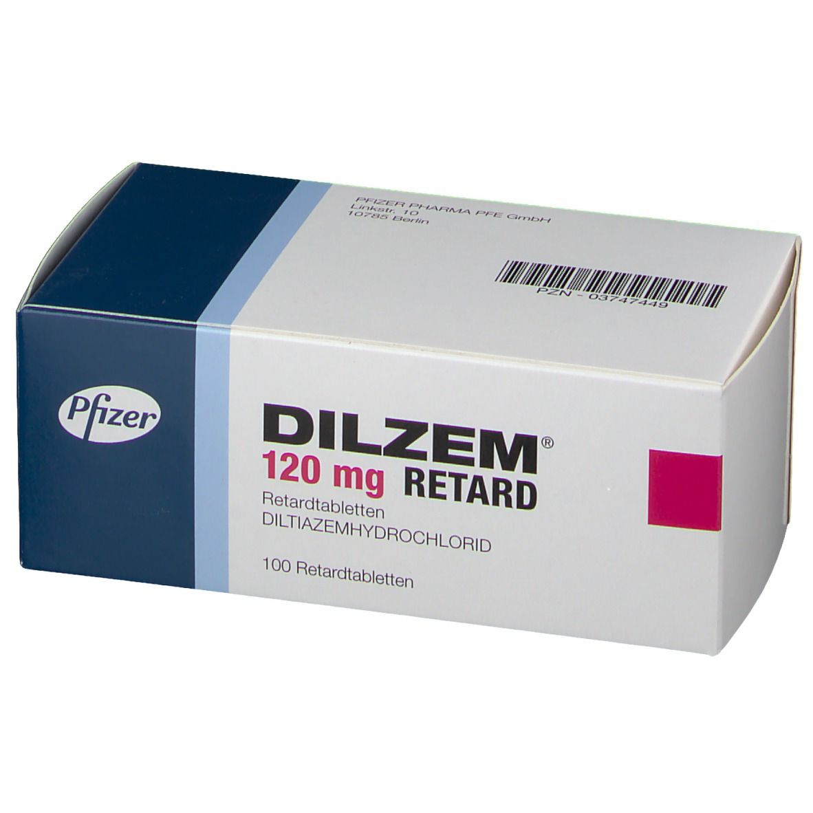 DILZEM Retard cpr pell ret 120 mg 100 pce