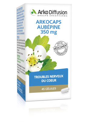ARKOCAPS aubépine caps 350 mg bte 45 pce