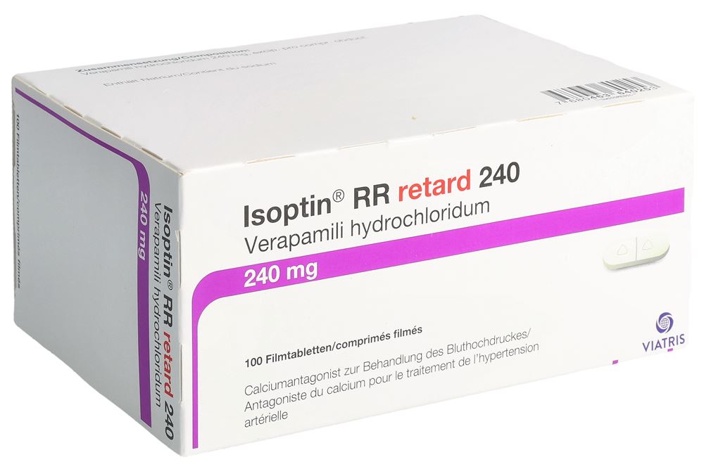ISOPTIN RR retard cpr pell ret 240 mg 100 pce