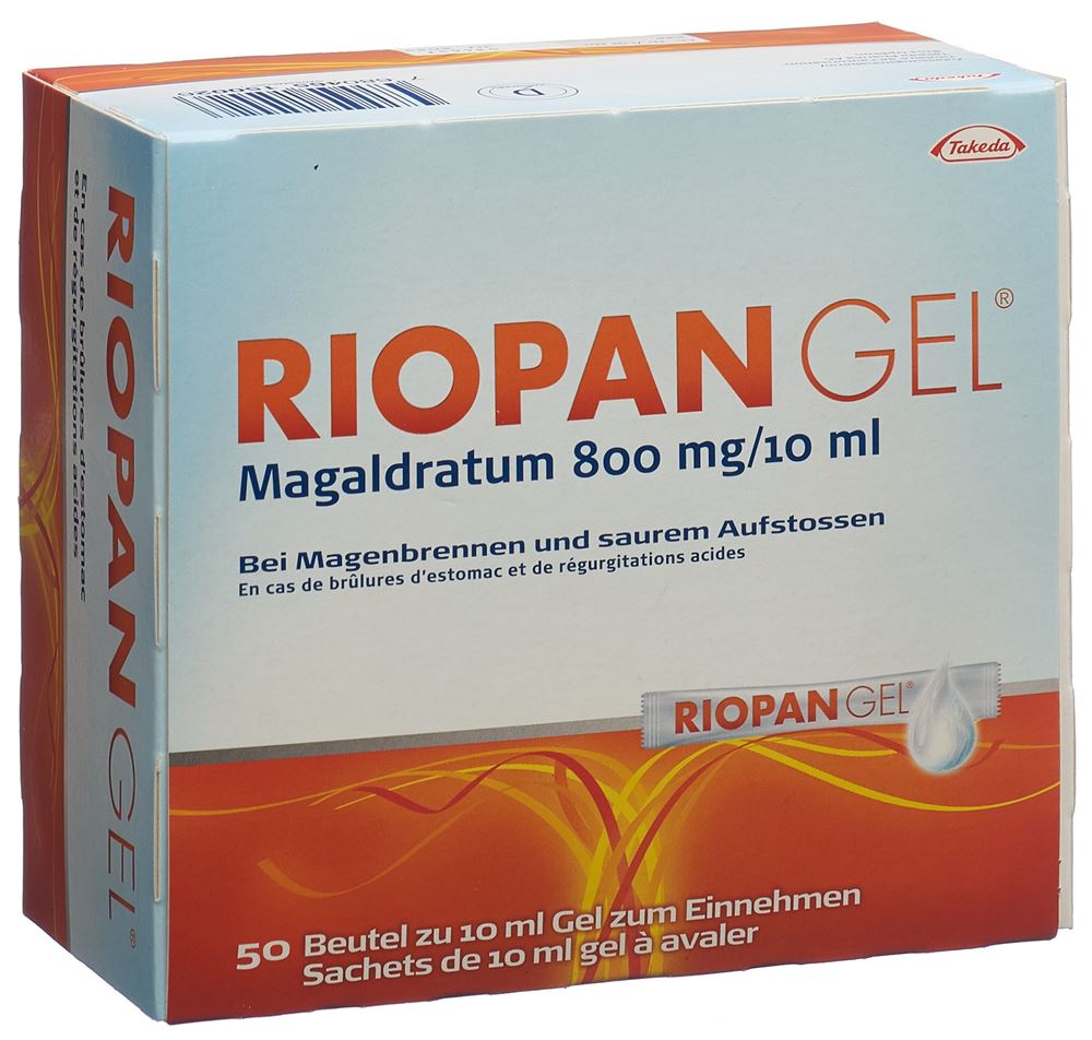 RIOPAN GEL 800 mg 20 sach 10 ml