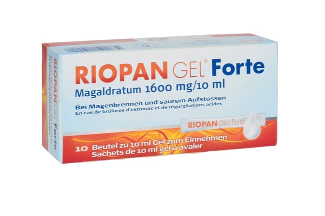RIOPAN GEL Forte 1600 mg 10 sach 10 ml