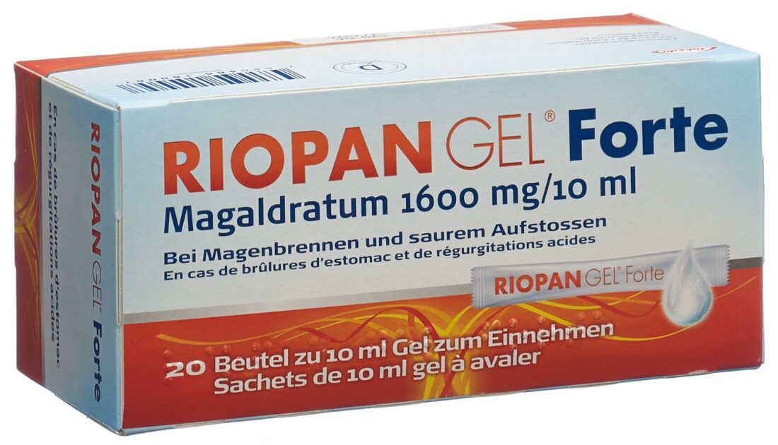 RIOPAN GEL Forte 1600 mg 10 sach 10 ml